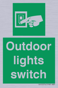 Outdoor lights switch